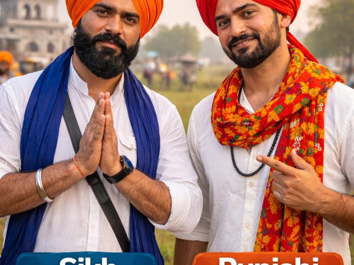 How is a Sikh person different from a Punjabi person ?